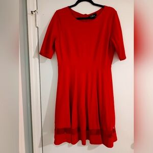 Red skater dress Lulus xl